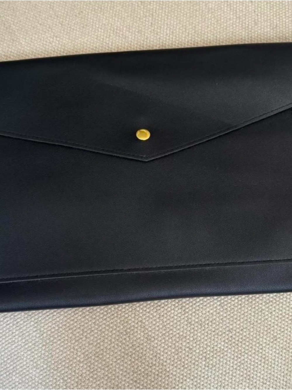 Classic Black Leather Document Sleeve